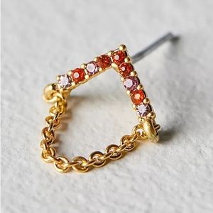 ⭐️HP! Free People Earrings with Dangle Chains in ‘Worn’. Brand new!